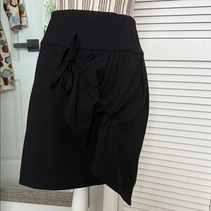 Karl Lagerfeld Black Skirt with Bow Detail